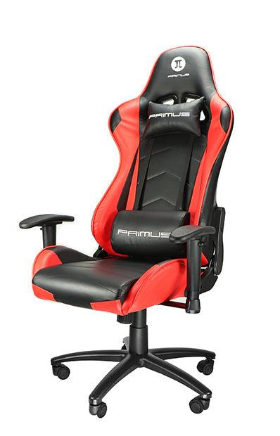 Primus - Gaming Chair Thronos 100T Racing Red Ergonomic Backrest Headrest Lumbar Support - Limolin 