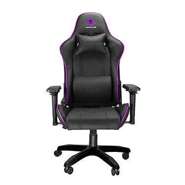Primus - Gaming Chair Thronos 200S Premium Racing Black& Purple Ergonomic Backrest Headrest Lumbar - Limolin 