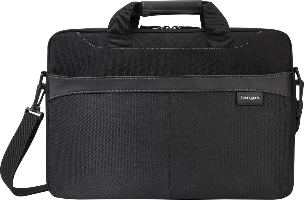 Targus - Laptop Bag 15.6in Business Casual Slipcase with Shoulder Strap Luggage Pass Through - Black (TSS898)
