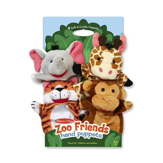 Melissa & Doug - Zoo Friends Hand Puppets (Set Of 4)