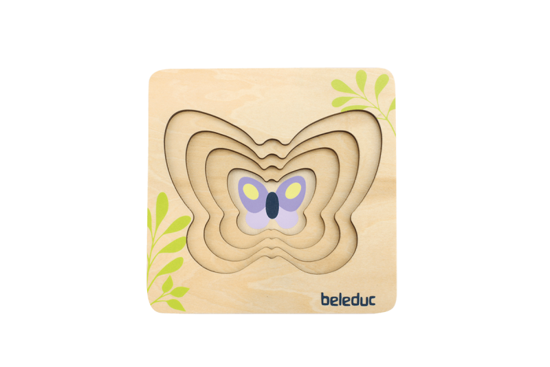 Beleduc - Layer Puzzle - Butterfly - Limolin 