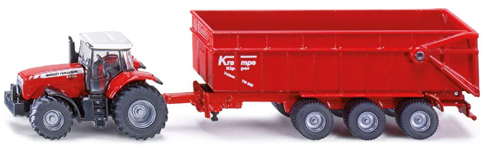 Siku - MASSEY FERGUSON WITH TRAILER (1:87)