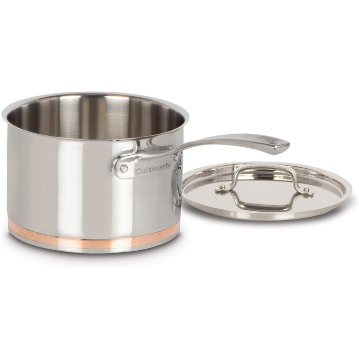 Cuisinart - Copper Band Saucepan with Cover ( 3-Qt )