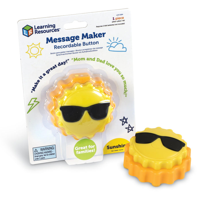 Learning Resources - Message Maker Recordable Button (Sun) - Limolin 