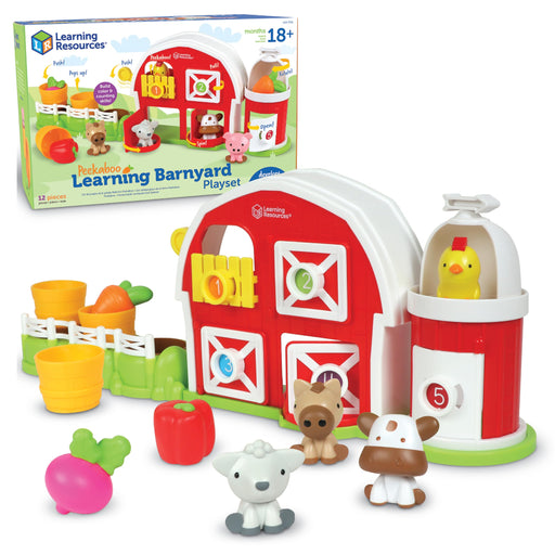 Learning Resources - Peekaboo Learning Barn Playset - Limolin 