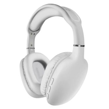 Hypergear - Headphones Bluetooth Vibe Over The Ear - Noise Isolating Built in Mic & Call Controls Ultra Lightweight 10Hr Play Time Quick Charge Aux In Port - White - Limolin 