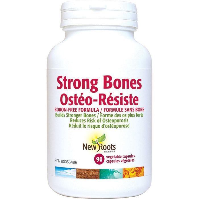New Roots Herbal - Strong Bones Boron - Free Formula, 90 capsules