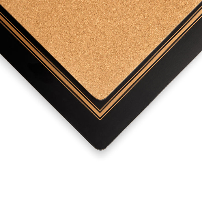 Pimpernel - Classic Black Mats Set of 4 - Limolin 