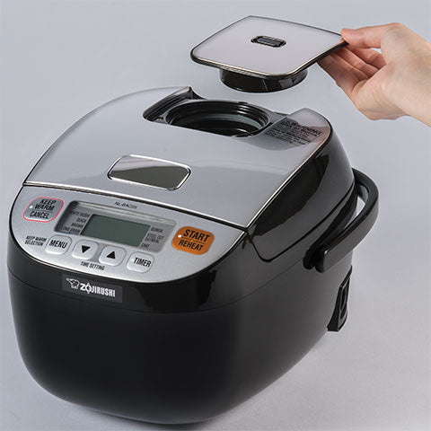 Zojirushi - Micom Rice Cooker & Warmer, 3 Cups, Silver Black