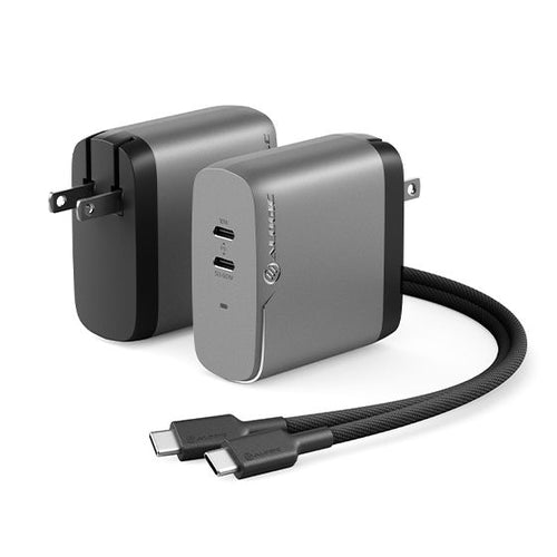 Alogic - Wall Charger - 2 Port 68W GaN Charger - Includes 2m USB-C Cable - Limolin 