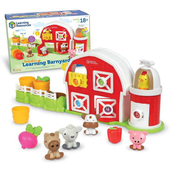 Learning Resources - Peekaboo Learning Barn Playset