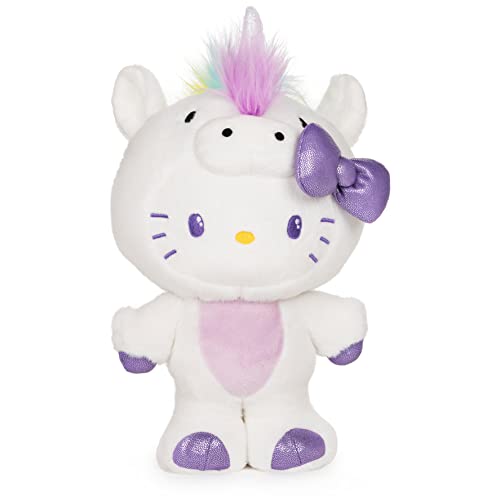 Gund - Hello Kitty - 9.5" Unicorn Kitty - Limolin 