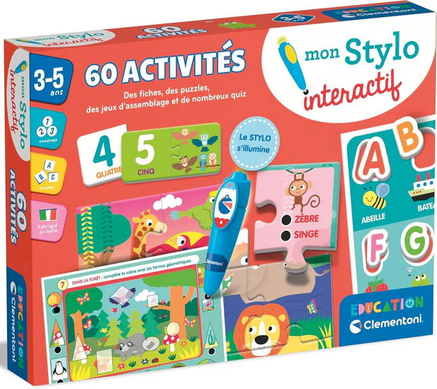 Clementoni - Education: Mon Stylo Interactif - 60 Activites