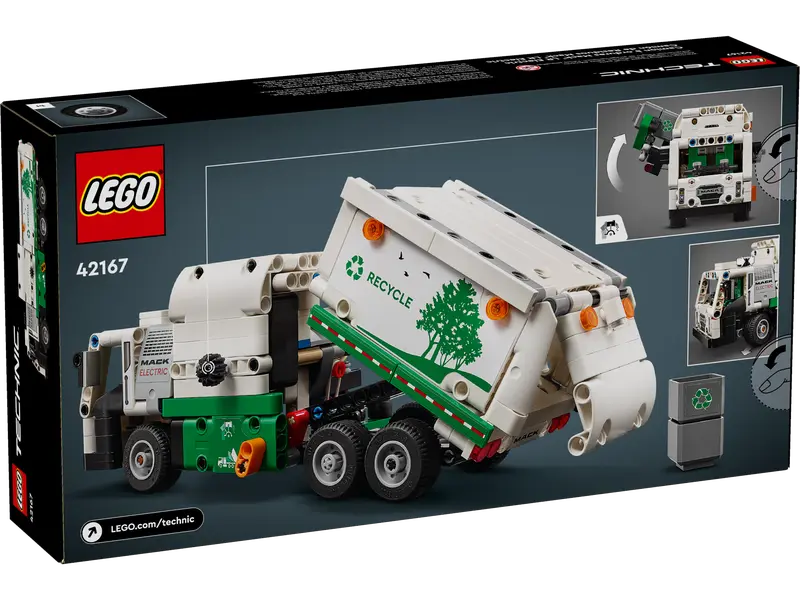 LEGO - 42167 - TECHNIC - Mack LR Electric Garbage Truck - 503 Pcs