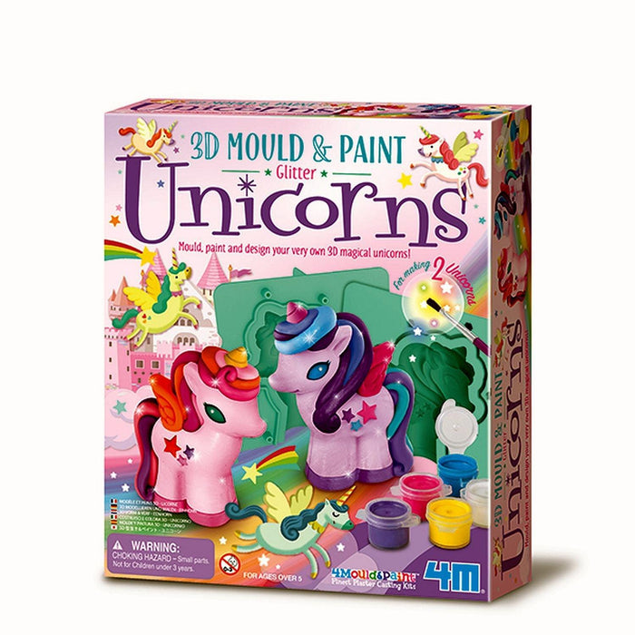 4M - 3D Mould & Paint Glitter Unicorn - Limolin 