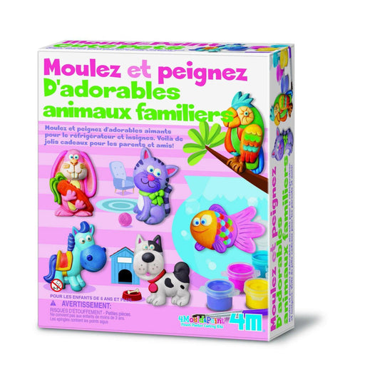 4M - Cute Pets - Mould & Paint (French Version) - Limolin 
