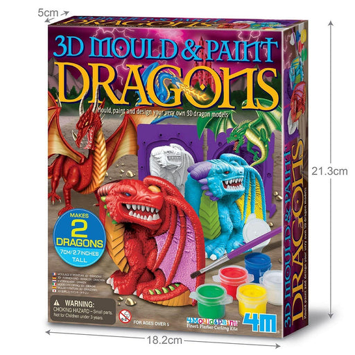 4M - FF - 3D Mould & Paint Dragons - Limolin 