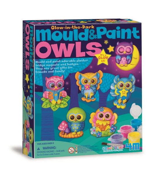 4M - Glow Owls - Mould & Paint