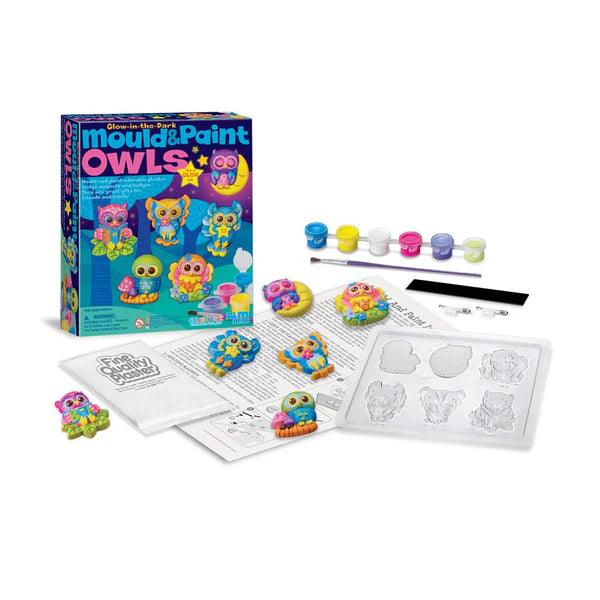 4M - Glow Owls - Mould & Paint