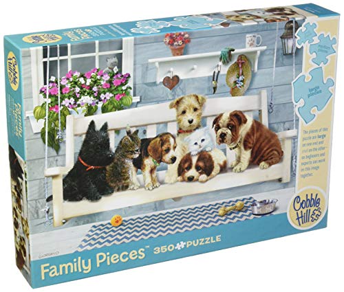 Cobble Hill - Porch Pals (Family) (350 Piece Puzzle) - Limolin 