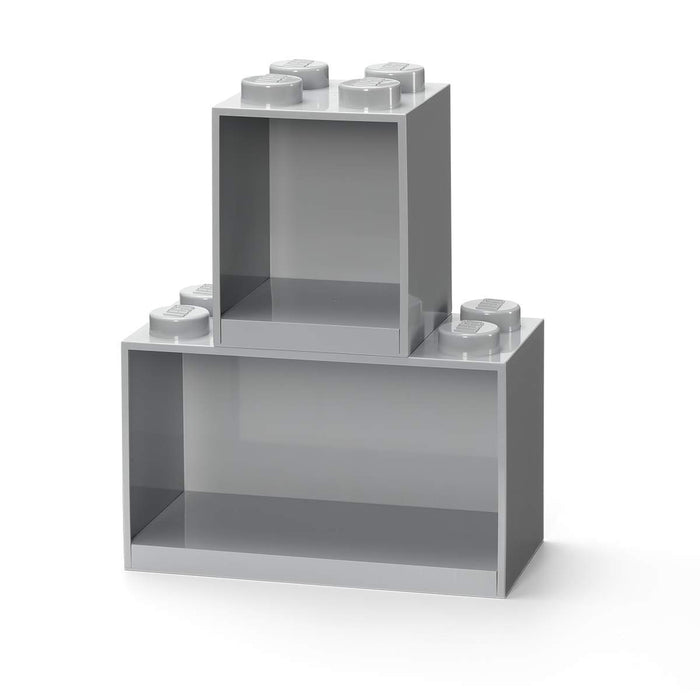 Lego - Brick Shelf Set Medium Stone Grey - Limolin 