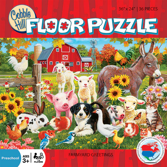 Cobble Hill - Farmyard Greetings (Floor 36pc) - Limolin 