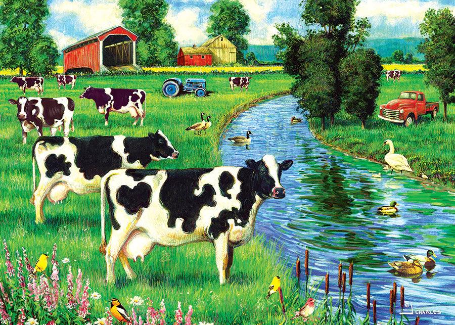 Cobble Hill - Cow Stream (Puzzle Tray) 35 Piece Tray