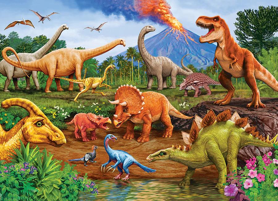 Cobble Hill - Triceratops & Friends (Puzzle Tray)35 Piece Tray