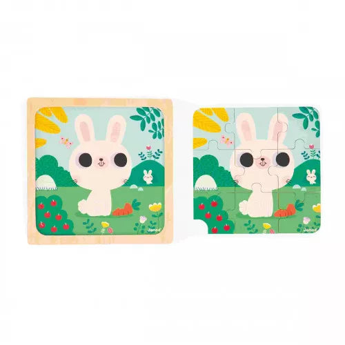 Janod - White Rabbit (9-Piece Puzzle)