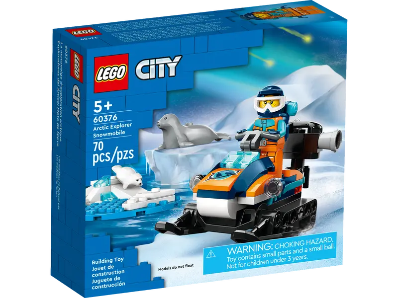 LEGO - 60376 - CITY - Arctic Explorer Snowmobile - 70 Pcs