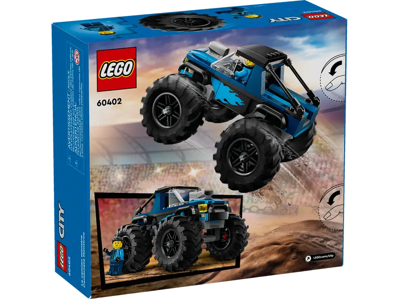 LEGO - 60402 - CITY - Blue Monster Truck - 148 Pcs