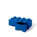 Lego - 8 Knobs Brick 2 Drawers Bright Blue - Limolin 