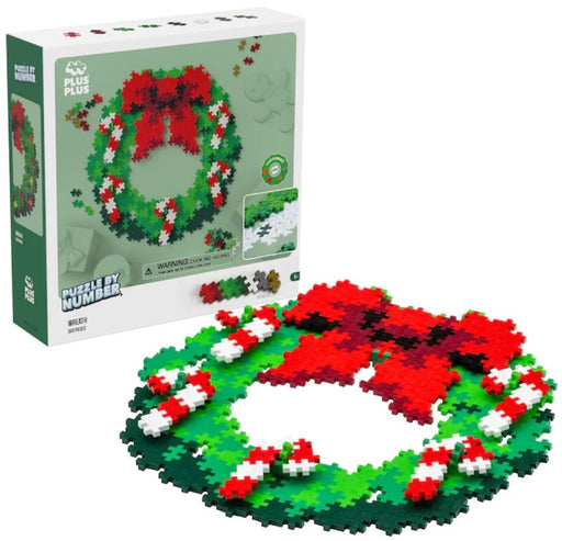 Plus-Plus - Puzzle By Number - Christmas Wreath - 500Pcs - Limolin 