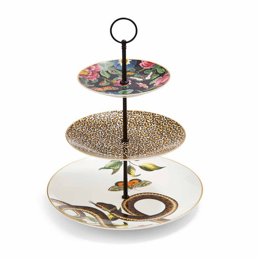 SPODE - Creatures of Curiosity - 3-Tier Cake Stand (6-8-10.5 Inches) - Limolin 