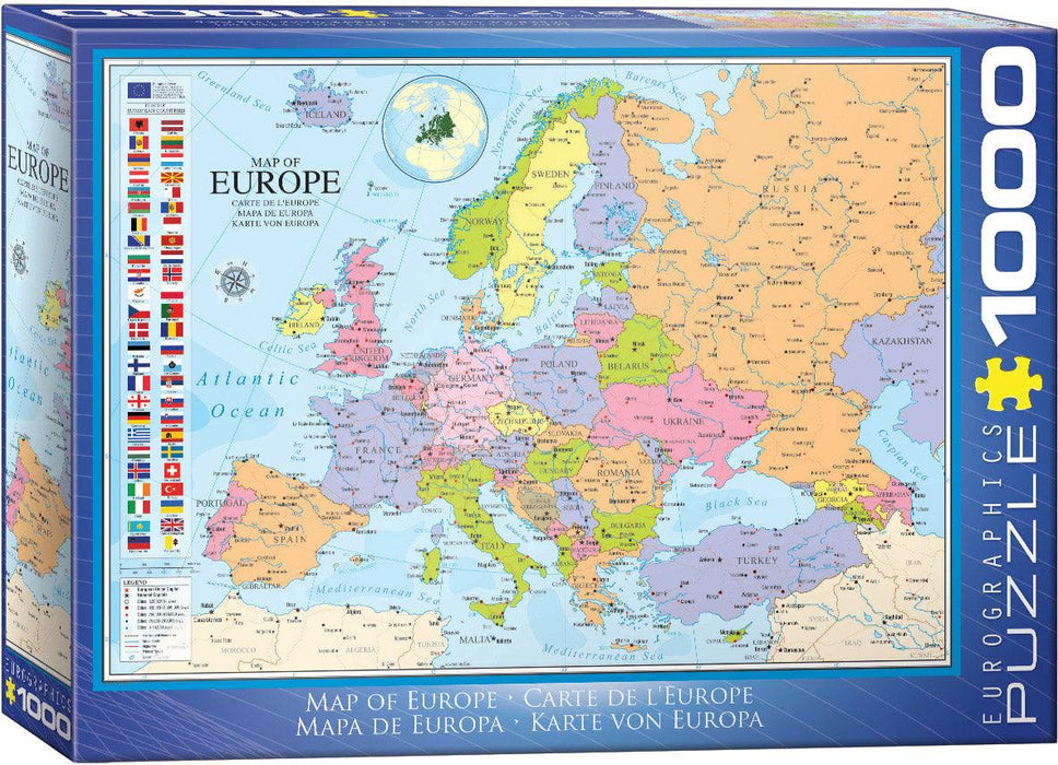 Eurographics - Map Of Europe (1000-Piece Puzzle)
