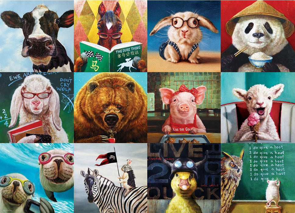 Eurographics - Funny Animals By Lucia Heffernan (1000-Piece Puzzle)
