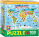 Eurographics - Illustrated Map of the World (100pc Puzzle)
