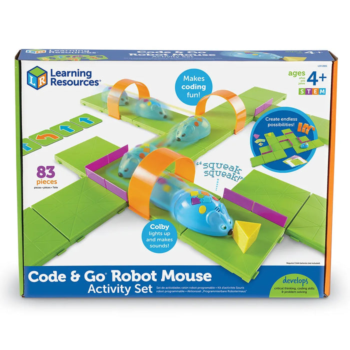 Learning Resources - Stem Robot Mouse Coding Activity Set