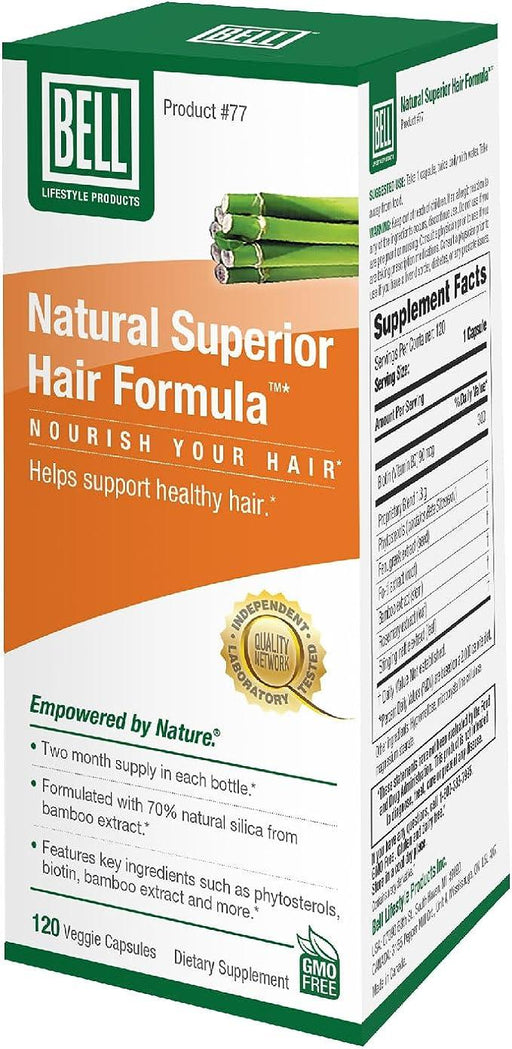 Bell - Hair Formula for Men & Women, 120 caps - (625 mg ) Helps Support Healthy Hair Growth