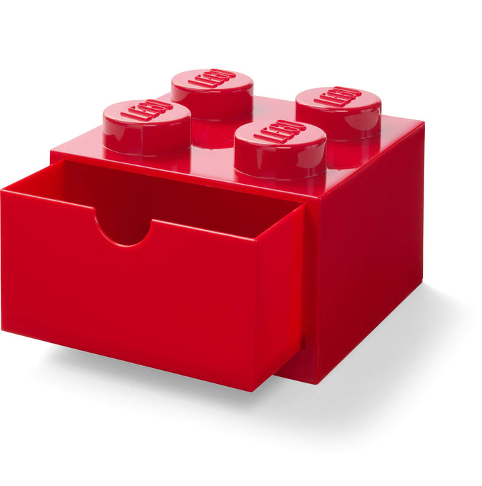 Lego - 4 Knobs Desk Drawer Bright Red - Limolin 