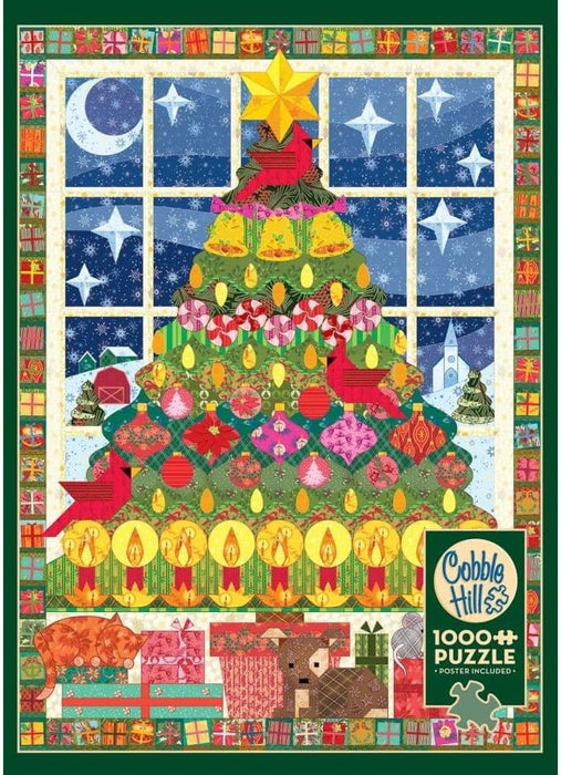 Cobble Hill - Quilted Christmas Tree (1000-Piece Puzzle)