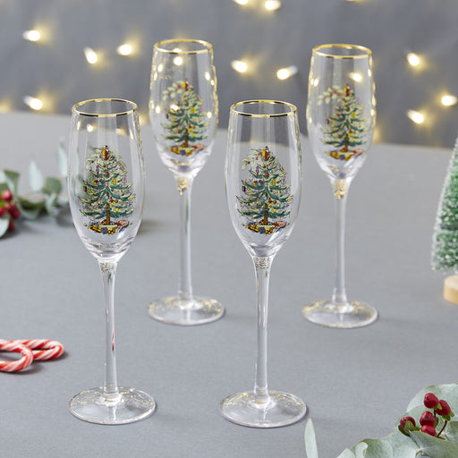 SPODE - XT CHAMPAGNE FLUTES S/4 - 8.45OZ - Limolin 