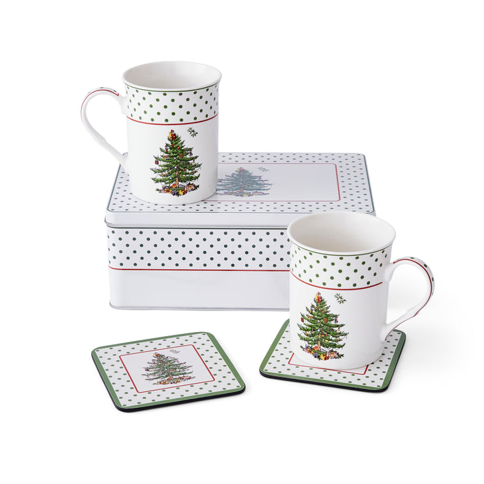 SPODE - POLKA DOT MUG AND TIN SET - Limolin 