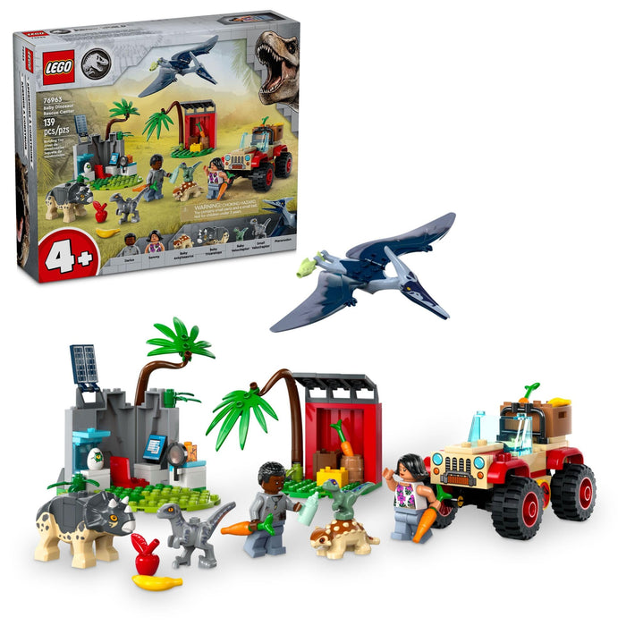 LEGO - 76963 - JURASSIC WORLD - Baby DinosaurÂ RescueÂ Center - 139pcs