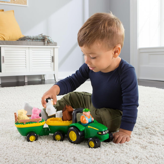 John Deere - Animal Sounds Hayride Musical Tractor Toy