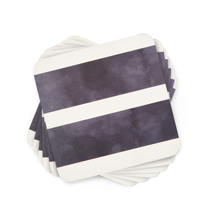 Pimpernel - MONO STRIPE COASTERS S/6 - 4" X 4"