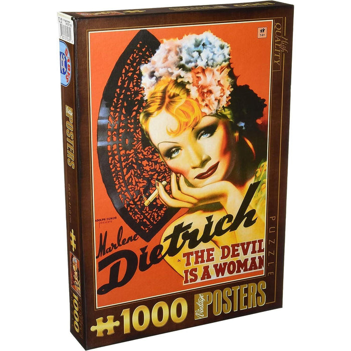 D-Toys - Marlene Dietrich - Vintage Poster (1000-Piece Puzzle) - Limolin 