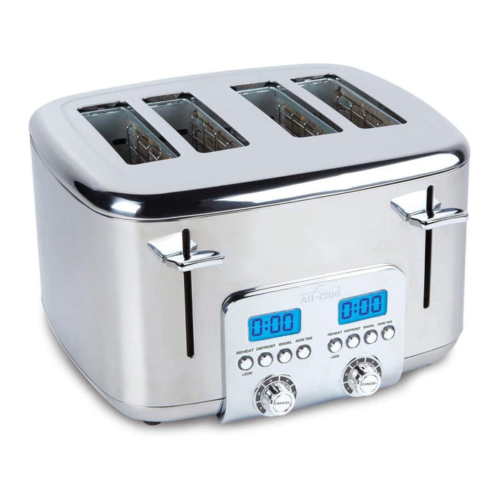 All-Clad - 4-Slice Stainless Steel Digital Toaster