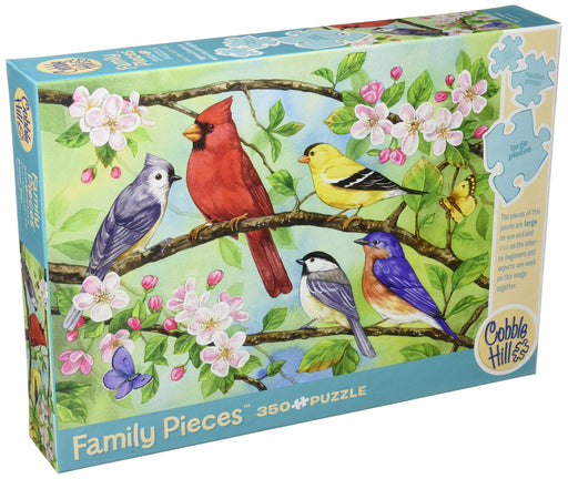 Cobble Hill - Bloomin' Birds (Family) (350 Piece Puzzle) - Limolin 