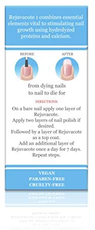 Duri - Rejuvacote 1 Nail Growth System - Base And Top Coat - 3 Pack (0.61 fl.oz each) - Limolin 